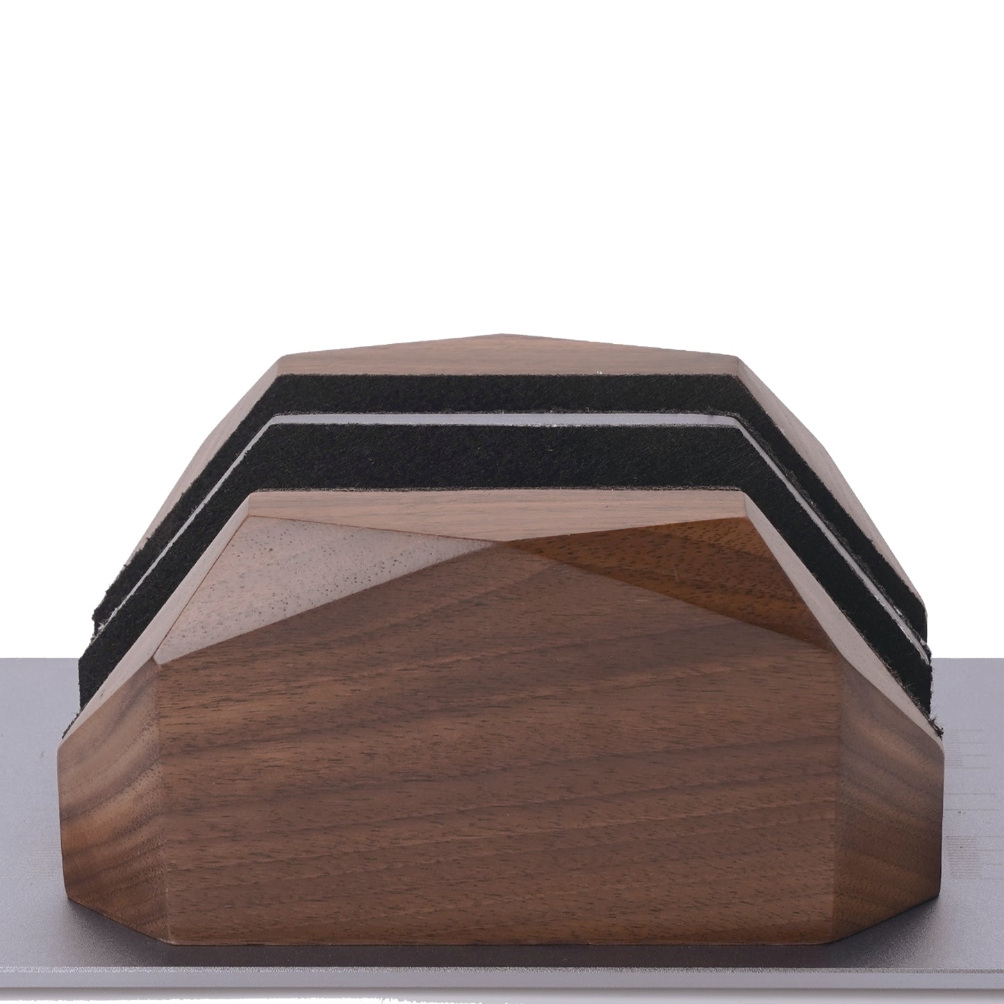 NIRVASH Walnut Wood Vertical Laptop Stand - Gray