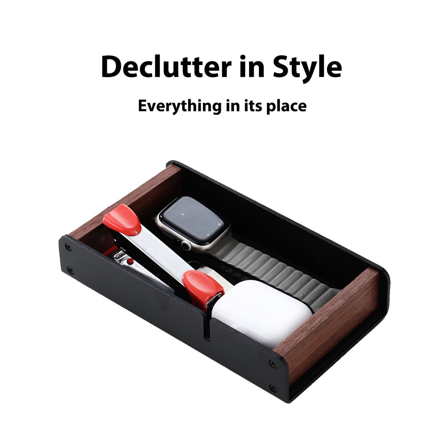 NIRVASH Desk Tray Organizer Drawer for Home Office - Black