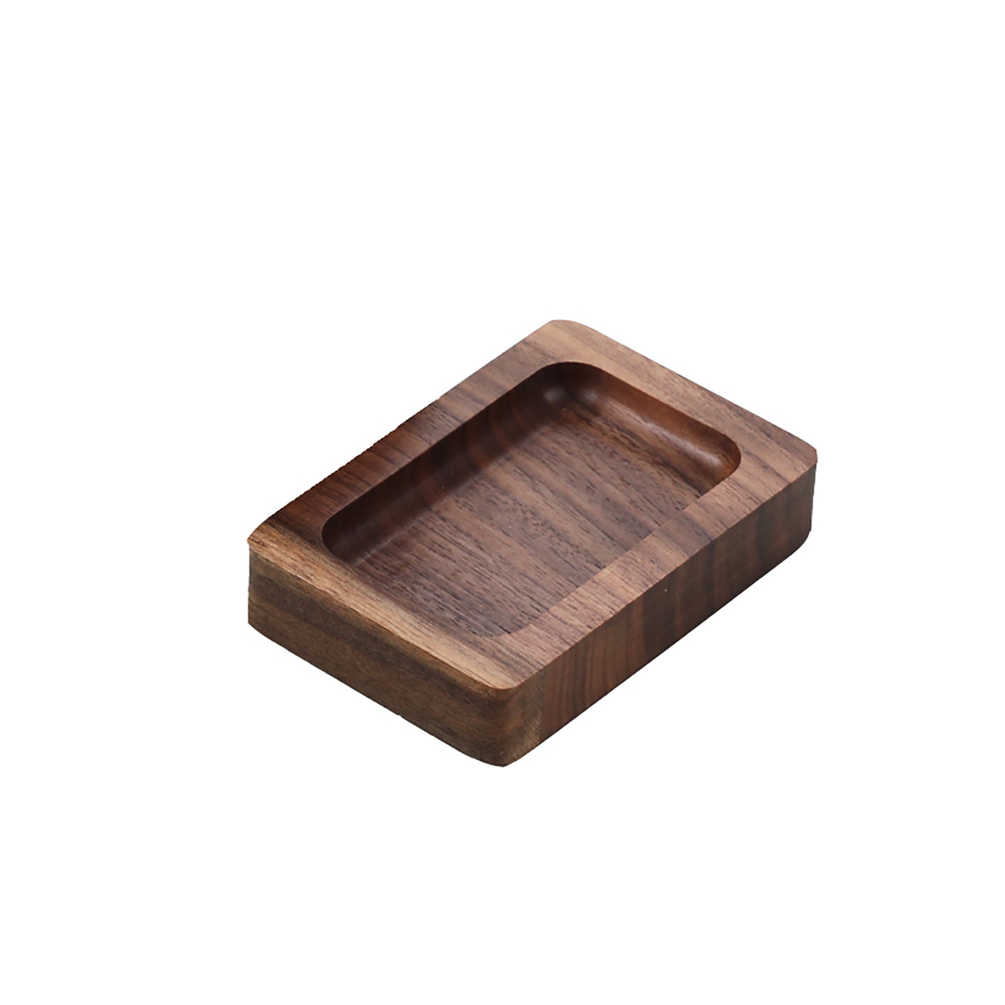 NIRVASH Walnut Desk Tray with Pen Holder Set -Black