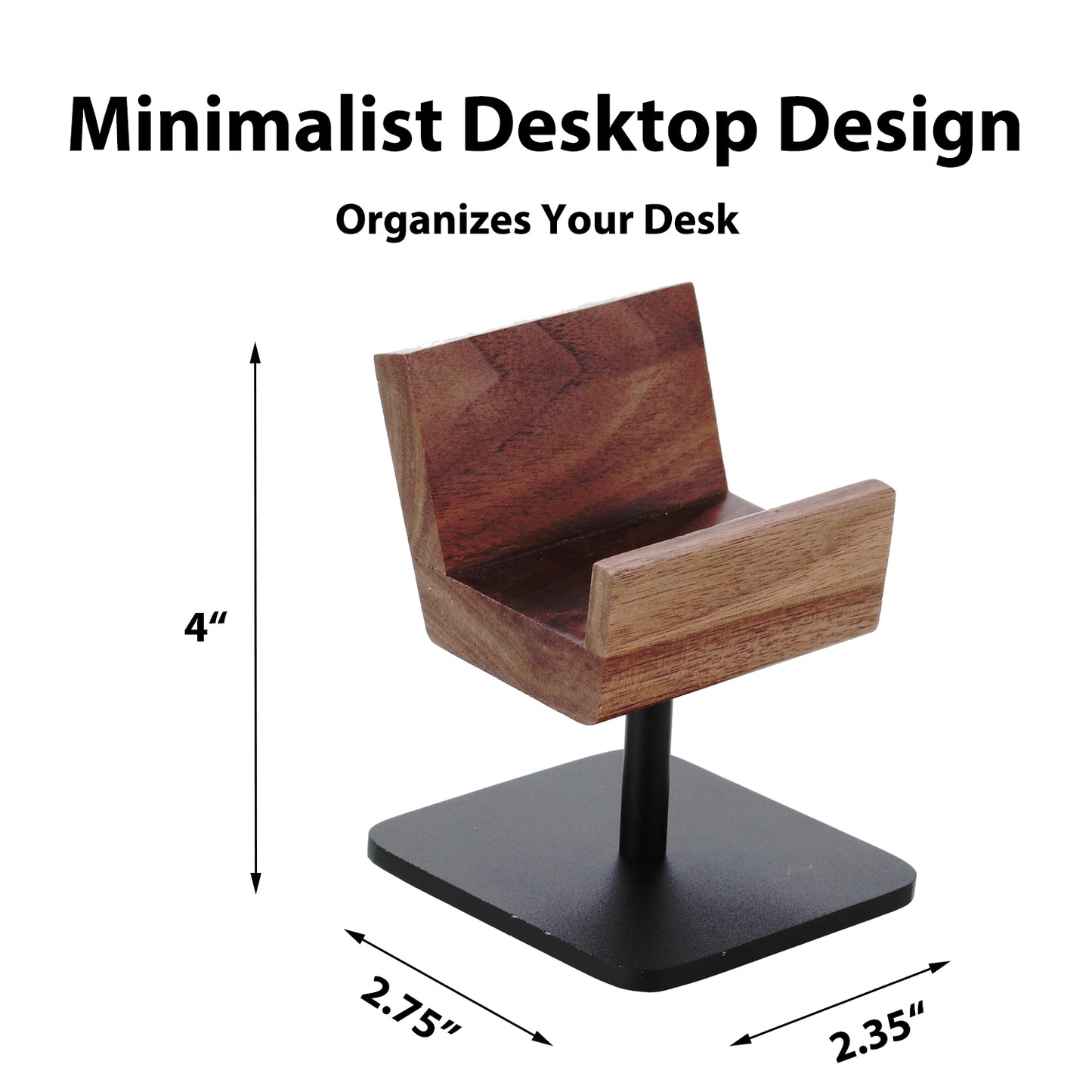 Walnut Controller Holder for Desk - Black