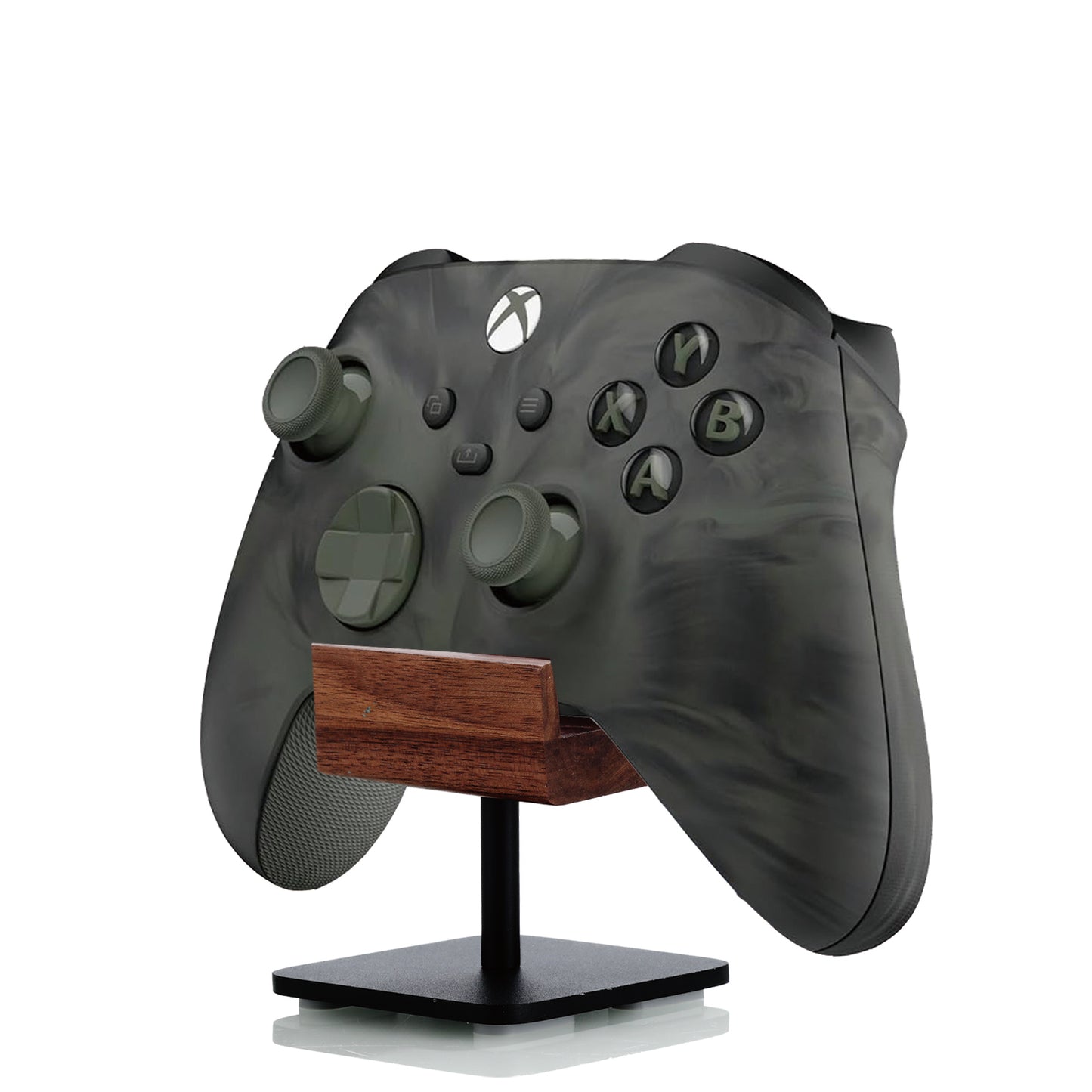 Walnut Controller Holder for Desk - Black