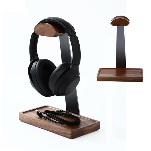 Wooden Headphone Stand for Desk